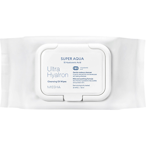 MISSHA Салфетки для снятия макияжа Super Aqua Ultra Hyalron #1