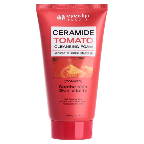 EYENLIP ENL FOAM Пенка для лица с томатом CERAMIDE TOMATO CLEANSING FOAM 100 #1