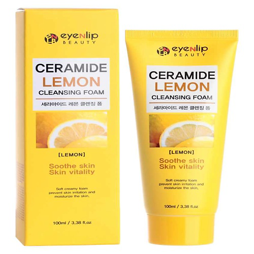 EYENLIP ENL FOAM Пенка для лица с лимоном CERAMIDE LEMON CLEANSING FOAM 100 #1