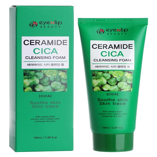 EYENLIP FOAM Пенка для лица с центеллой азиатской CERAMIDE CICA CLEANSING FOAM 100 #1