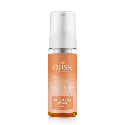 OUSE Очищающая цветная пенка "Cotton Candy.Orange" c искрящимся ароматом манго, Ph 5.5 150 #1
