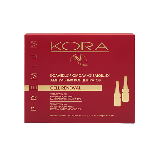 KORA Коллекция омолаживающих ампульных концентратов с пептидным комплексом 40 #1