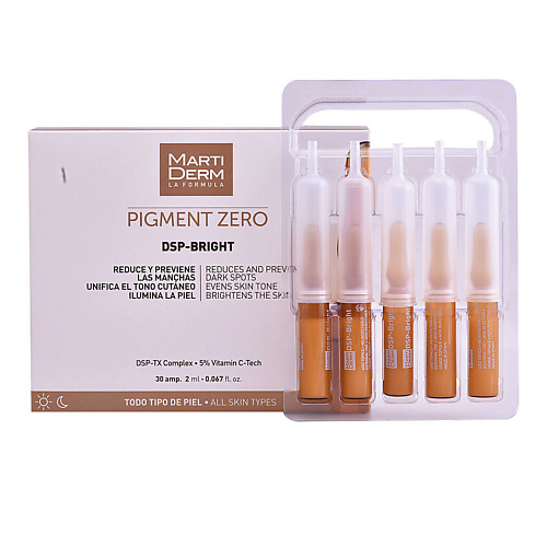 MARTIDERM Ампулы от пигментных пятен Pigment Zero DSP‑Bright Ampoules 60 #1