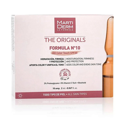 MARTIDERM Ампулы The Originals Formula Nº10 HD Color Touch SPF30 20 #1