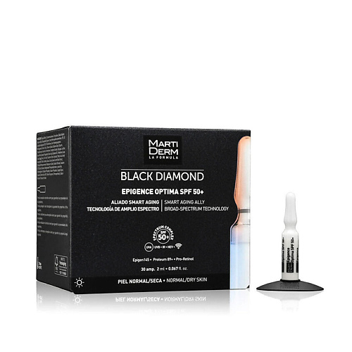 MARTIDERM Антивозрастные ампулы Black Diamond Epigence Optima SPF 50+ 60 #1