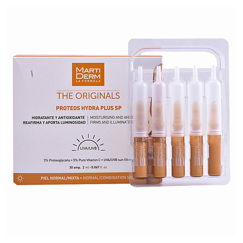 MARTIDERM Увлажняющие ампулы The Originals Proteos Hydra Plus SP 60 #1