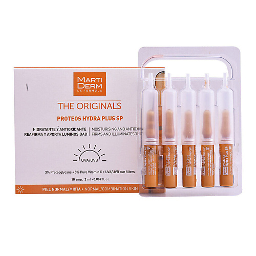 MARTIDERM Увлажняющие ампулы The Originals Proteos Hydra Plus SP 20 #1