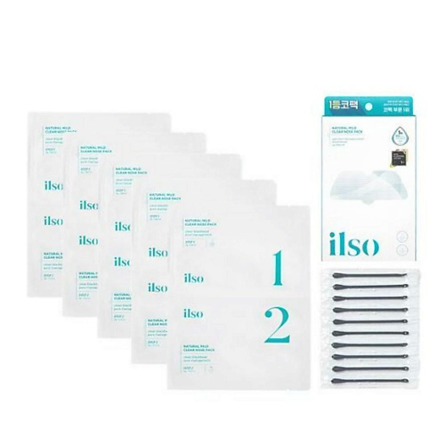 ILSO Двухэтапные патчи для носа NATURAL MILD CLEAR NOSE PATCH #1