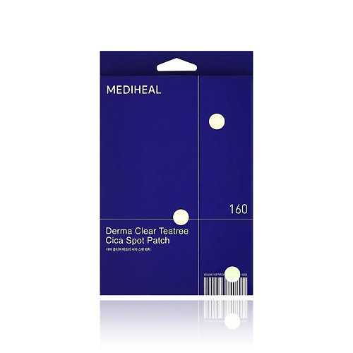 MEDIHEAL Набор точечных пластырей для лица DERMA CLEAR с экстрактом чайного дерева 160 #1
