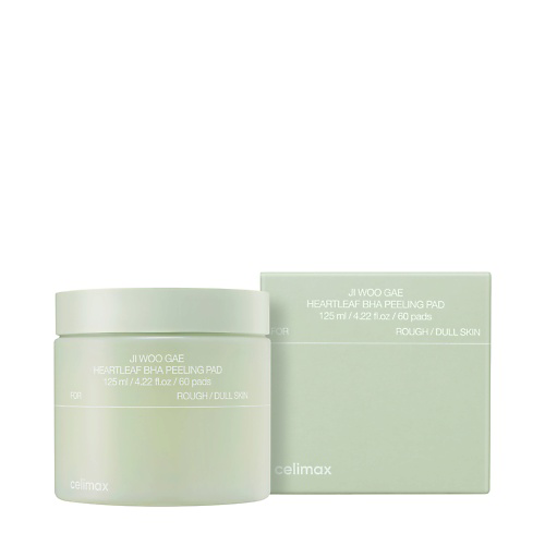 CELIMAX Пилинг-пэды с кислотами Ji Woo Gae Heartleaf BHA Peeling Pad #1
