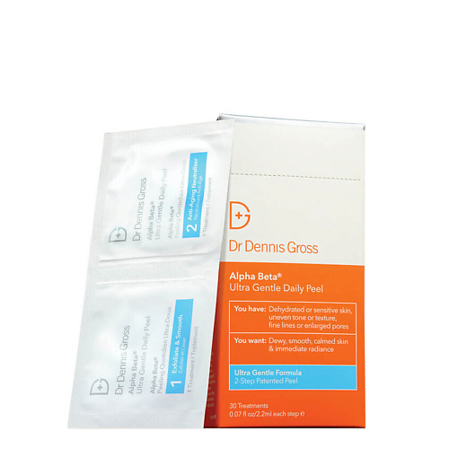 DR DENNIS GROSS Салфетки для лица Alpha Beta Ultra Gentle Daily Peel #1