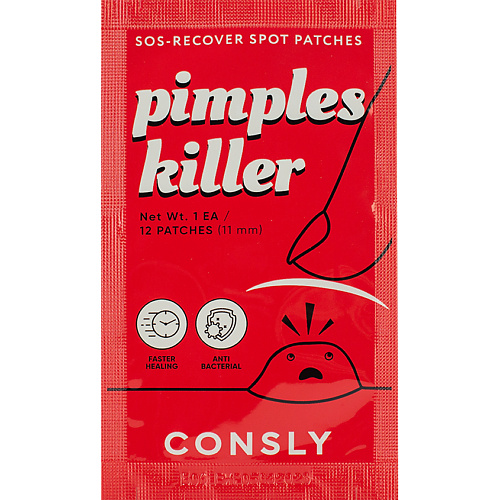 CONSLY Активные SOS патчи локального применения для проблемной кожи SOS – Recover Spot Patches Pimples Killer 12 #1