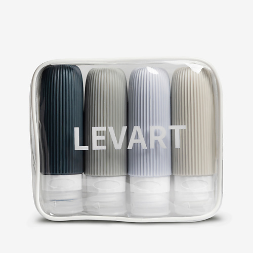 LEVART Набор дорожных флаконов для косметических средств в путешествие 4 шт. #1