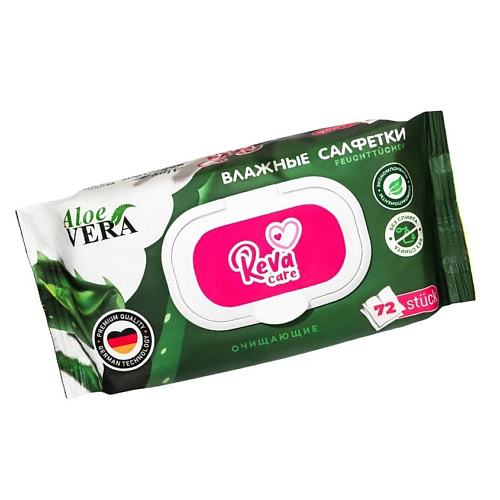 REVA CARE Салфетки влажные очищающие универсальные «Алоэ Вера» #1
