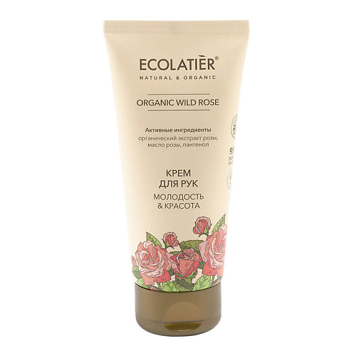 ECOLATIER GREEN Крем для рук Молодость & Красота ORGANIC WILD ROSE 100 #1