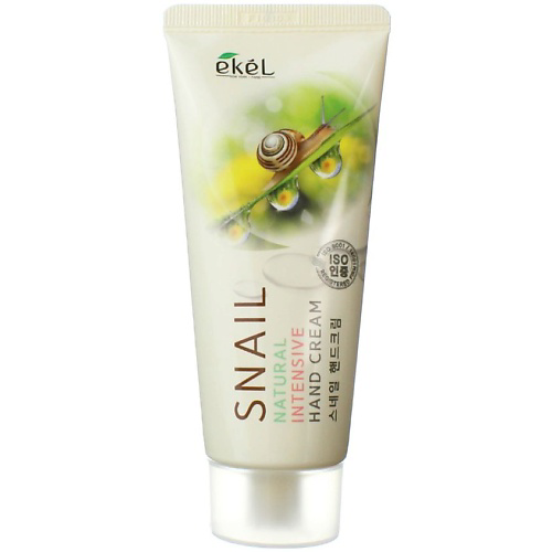 EKEL Крем для рук интенсивный с Муцином улитки Natural Intensive Hand Cream Snail 100 #1