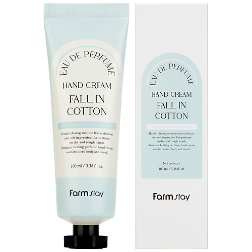 FARMSTAY Крем для рук парфюмированный с экстрактом хлопка Fall in Cotton Hand Cream 100 #1