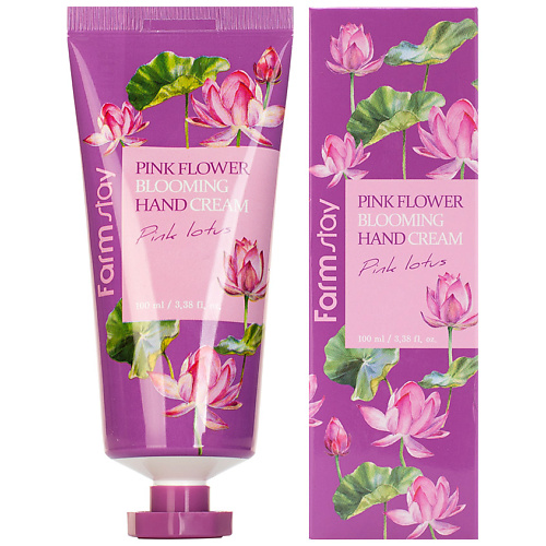 FARMSTAY Крем для рук с экстрактом розового лотоса Pink Lotos Pink Flower Blooming Hand Cream 100 #1