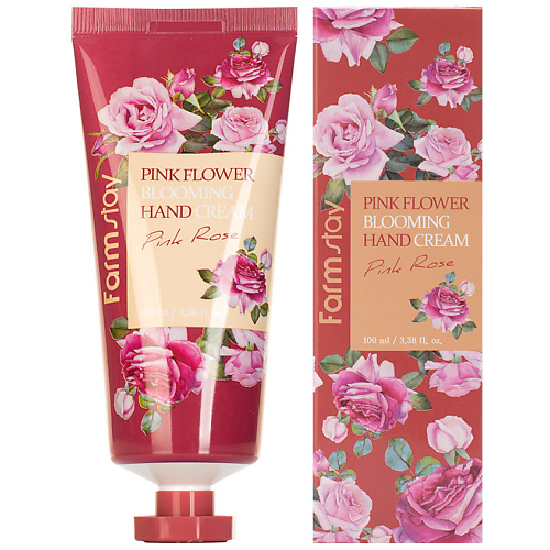 FARMSTAY Крем для рук с экстрактом розы Pink Rose Pink Flower Blooming Hand Cream 100 #1