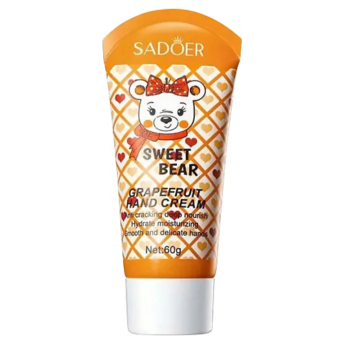 SADOER Крем для рук против сухости Sweet Bear с экстрактом грейпфрута и маслом ши 60 #1