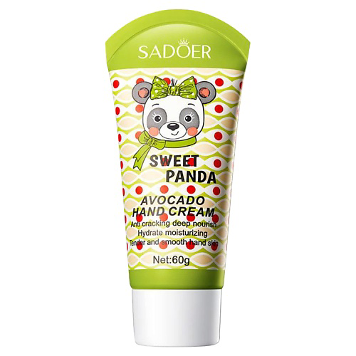SADOER Крем для рук Sweet Panda  смягчающий с авокадо и маслом ши 60 #1