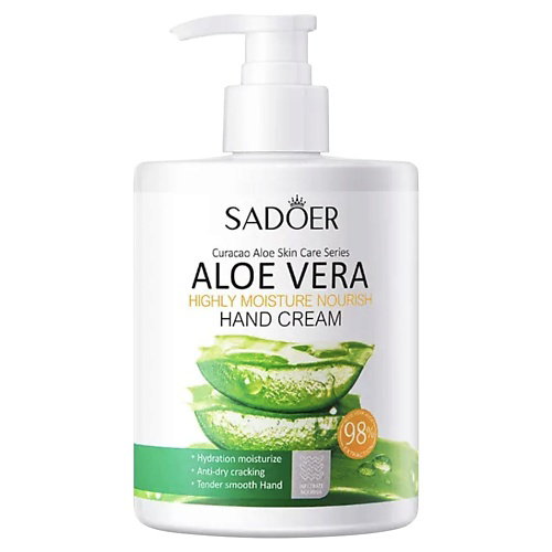 SADOER Крем для рук увлажняющий с экстрактом алоэ вера 450 #1