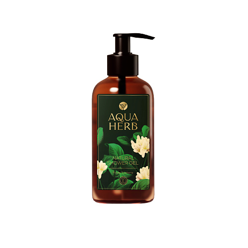 AQUAHERB Натуральный увлажняющий гель для душа Цветочная эйфория с витамином Е 300 #1