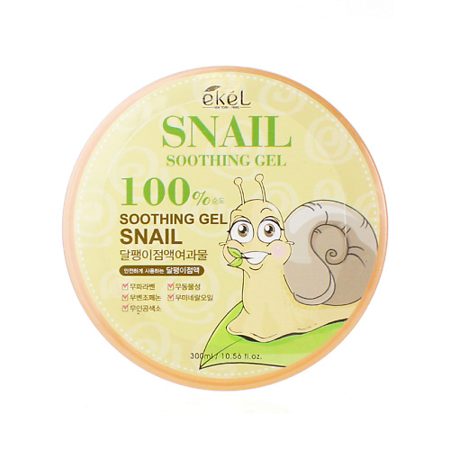 EKEL Гель для лица и тела с муцином улитки увлажняющий успокаивающий Soothing Gel Snail 300 #1