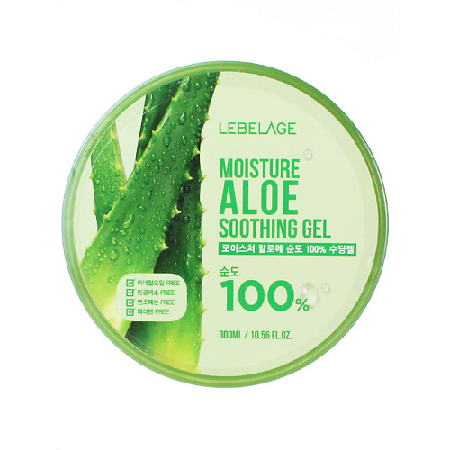LEBELAGE Гель для Лица и Тела Универсальный с Экстрактом Алоэ 100% Gel Aloe Vera 100% 300 #1