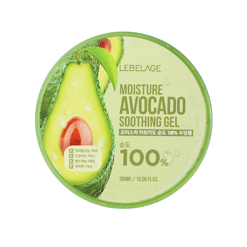 LEBELAGE Гель для Лица и Тела Универсальный с Экстрактом Авокадо Gel Avocado 100% 300 #1