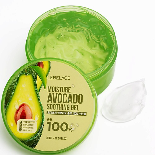 LEBELAGE Soothing Gel Moisture Avocado 100% Гель для кожи Авокадо Увлажнение и питание 300 #1
