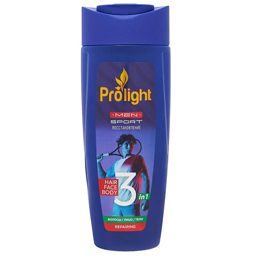PROLIGHT Мужской гель для душа 3 в 1 восстанавливающий 400 #1