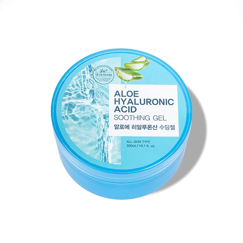 SEOHWABI Успокаивающий гель с алоэ и гиалуроновой кислотой /ALOE HYALURONIC ACID SOOTHING GEL 300 #1
