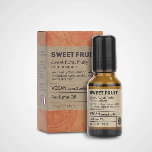 VEGAN.LOVE.STUDIO Парфюмерное масло для тела Sweet Fruit личи белый шоколад пирожное белый кедр 15 #1