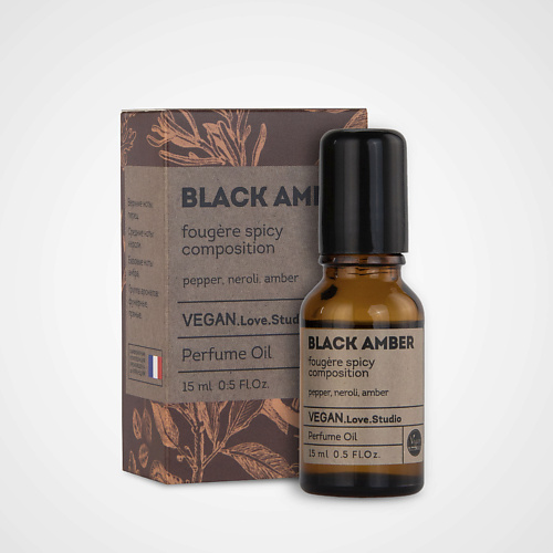 VEGAN.LOVE.STUDIO Парфюмерное масло для тела Black Amber перец амбра нероли 15 #1