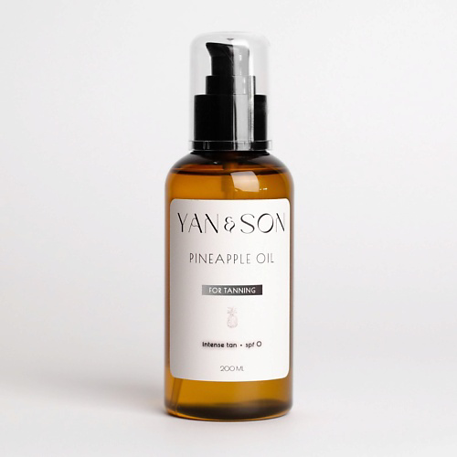 YAN&SON Шелковое масло для интенсивного загара SPF 0 с каротином, пантенолом и ананасом 200 #1