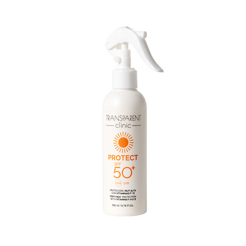 TRANSPARENT CLINIC Солнцезащитный спрей СПФ 50+, Protect SPF50+ Spray 200 #1