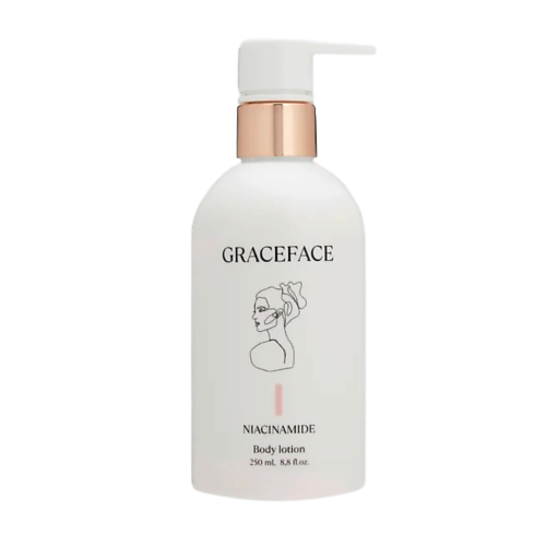 GRACE FACE Увлажняющий лосьон для тела с ниацинамидом с легким шиммером 250 #1