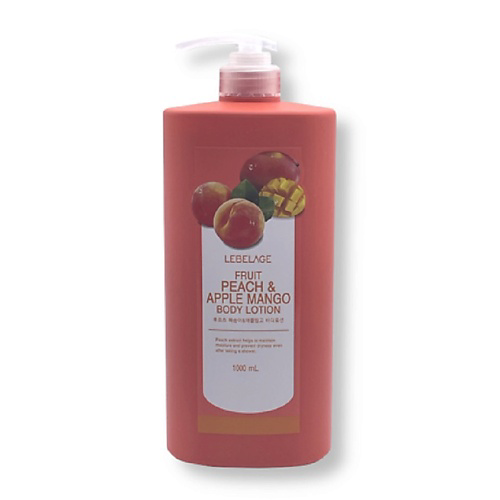 LEBELAGE Лосьон для тела с персиком и манго FRUIT PEACH & APPLE MANGO BODY 1000 #1