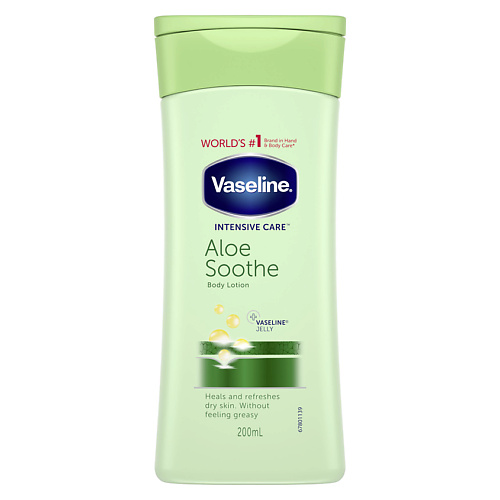 VASELINE Лосьон для тела Свежесть Алое 200 #1