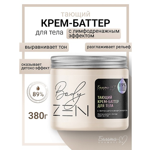 БЕЛИТА-М Тающий крем-баттер для тела с лимфодренажным эффектом BodyZEN 380 #1