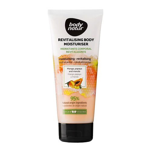 BODY NATUR Крем для тела манго, папайя и марула Revitalising Body Moisturiser 200 #1