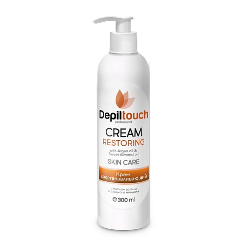 DEPILTOUCH PROFESSIONAL Крем с маслом арганы и маслом сладкого миндаля восстанавливающий для тела Restoring Cream 300 #1