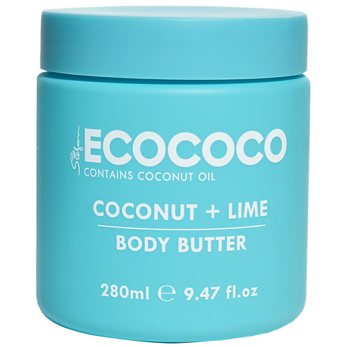 ECOCOCO Крем-масло для тела питательное Лайм и Кокос Coconut + Lime Body Butter 280 #1