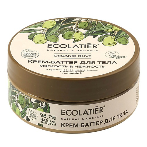 ECOLATIER GREEN Крем-баттер для тела Мягкость & Нежность ORGANIC OLIVE 150 #1