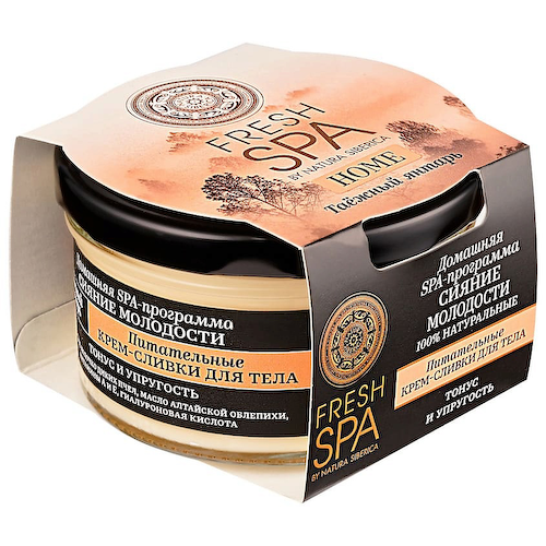 NATURA SIBERICA Крем-сливки для тела "Питательные. ТАЁЖНЫЙ ЯНТАРЬ" Fresh SPA home 170 #1
