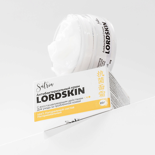 SATRIA Антибактериальный крем LORDSKIN с восстанавливающим действием для ухода за проблемной кожей 20 #1