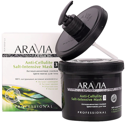 ARAVIA ORGANIC Антицеллюлитная солевая крем-маска для тела Anti-Cellulite Salt-Intensive Mask 550 #1