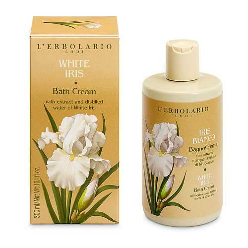 LERBOLARIO Крем-гель для душа и ванны "Белый Ирис" White Iris Bath Cream 300 #1