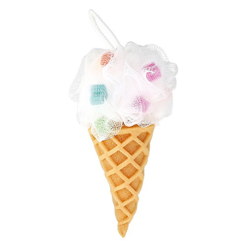 DECO. Мочалка для тела синтетическая (ice cream) #1